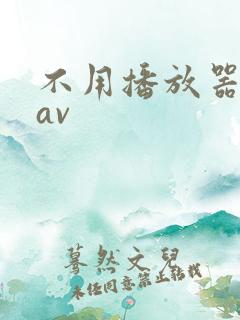 不用播放器的gav