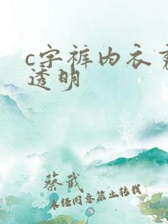 c字裤内衣秀全透明