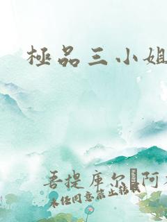 极品三小姐