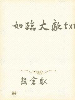 如临大敌txt