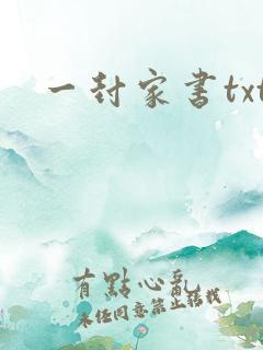 一封家书txt