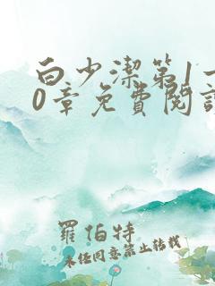 白少洁第1一40章免费阅读
