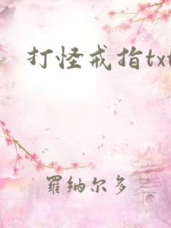打怪戒指txt