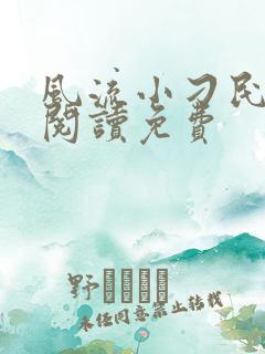 风流小刁民小说阅读免费