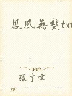 凤凰无双txt