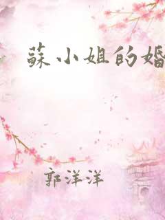 苏小姐的婚事