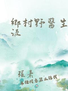 乡村野医生真风流