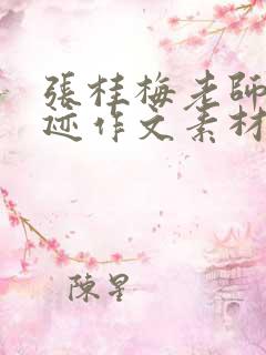 张桂梅老师的事迹作文素材100字