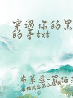 穿过你的黑发我的手txt