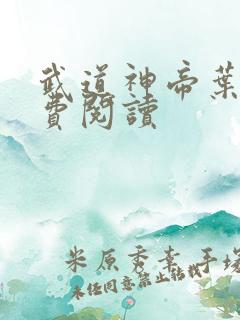 武道神帝叶辰免费阅读