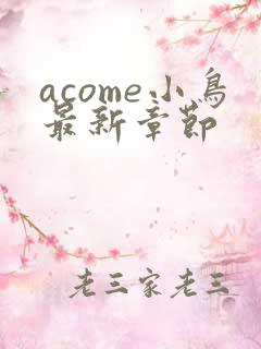 acome小鸟最新章节