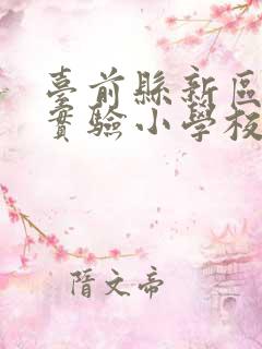 台前县新区第一实验小学校长