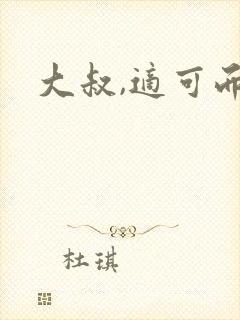大叔,适可而止