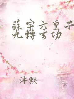 苏宇六皇子签到九转玄功