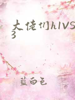 大佬们h1VS3