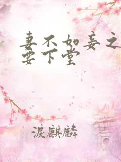 妻不如妾之夫人要下堂