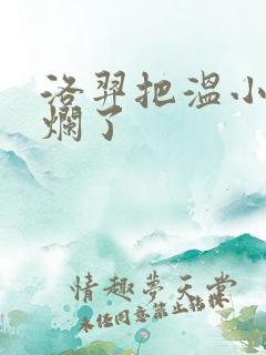 洛羿把温小辉做烂了