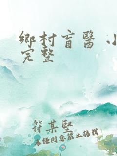 乡村盲医 小说完整