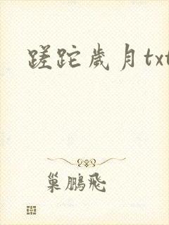 蹉跎岁月txt