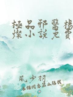 极品邪医杨凡李灿小说免费阅读