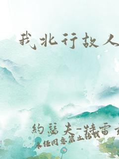 我北行故人南去