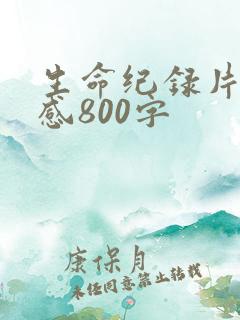 生命纪录片观后感800字