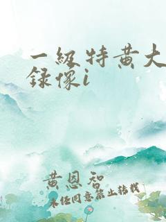 一级特黄大片 录像i