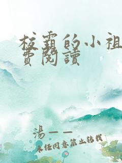 校霸的小祖宗免费阅读