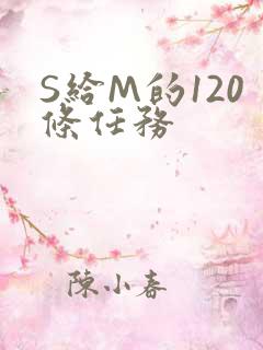 S给M的120条任务