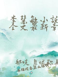 李慧敏小说阅读全文最新章节