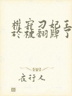权宠刁妃王爷终于被翻牌了