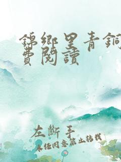 锦乡里青铜穗免费阅读