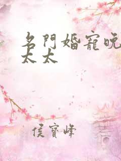 名门婚宠晚安赫太太