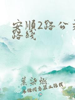 安顺2路公交车路线