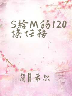 S给M的120条任务