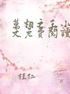 万相之王小说全文免费阅读无弹窗