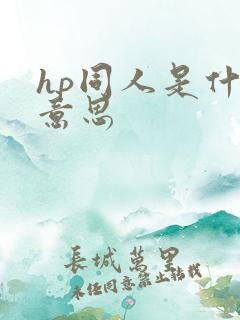 hp同人是什么意思