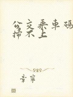 公交乘车码老是扫不上