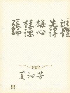 张桂梅先进事迹师德心得体会