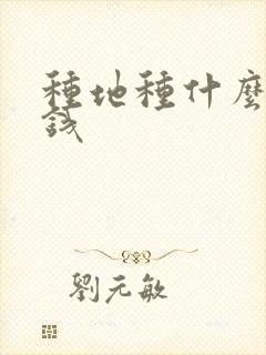 种地种什么最挣钱