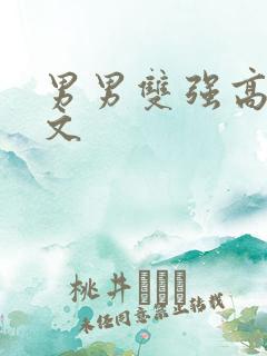 男男双强高h爽文