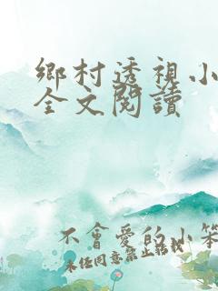 乡村透视小仙医全文阅读