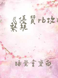 《优质rb攻略系统