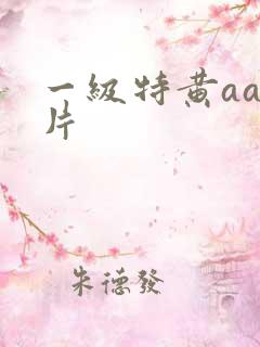 一级特黄aaa片