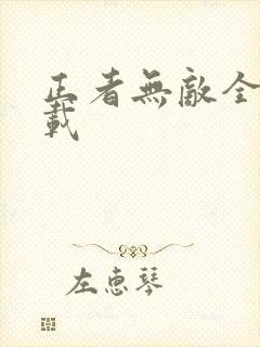 正者无敌全集下载