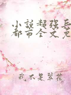 小说超强兵王在都市全文免费阅读