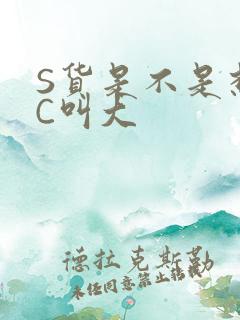 S货是不是想挨C叫大