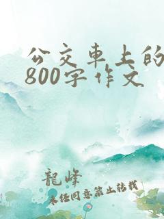 公交车上的故事800字作文