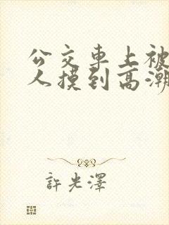 公交车上被陌生人摸到高潮