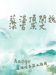 蓝湛顶开魏婴的深处原文